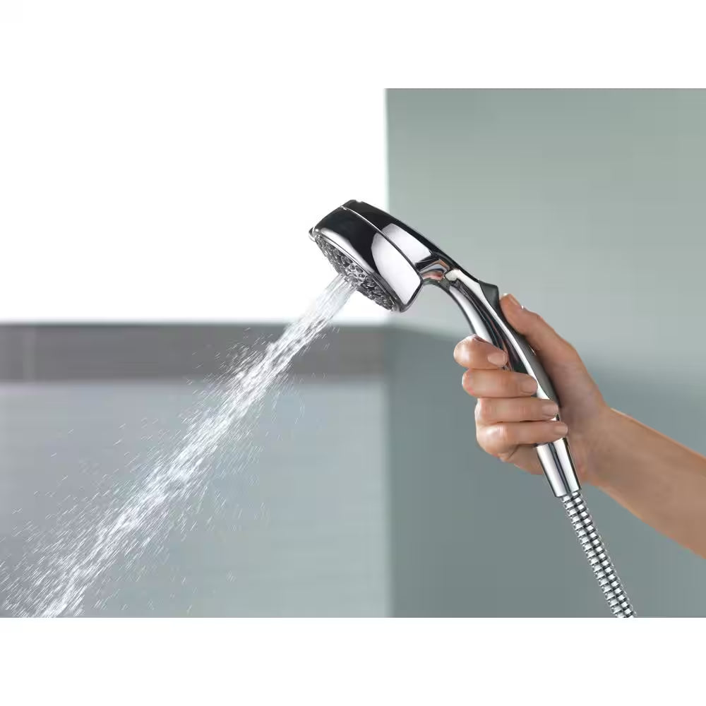 7-Spray Wall Mount Handheld Shower Head 1.8 GPM in Chrome
