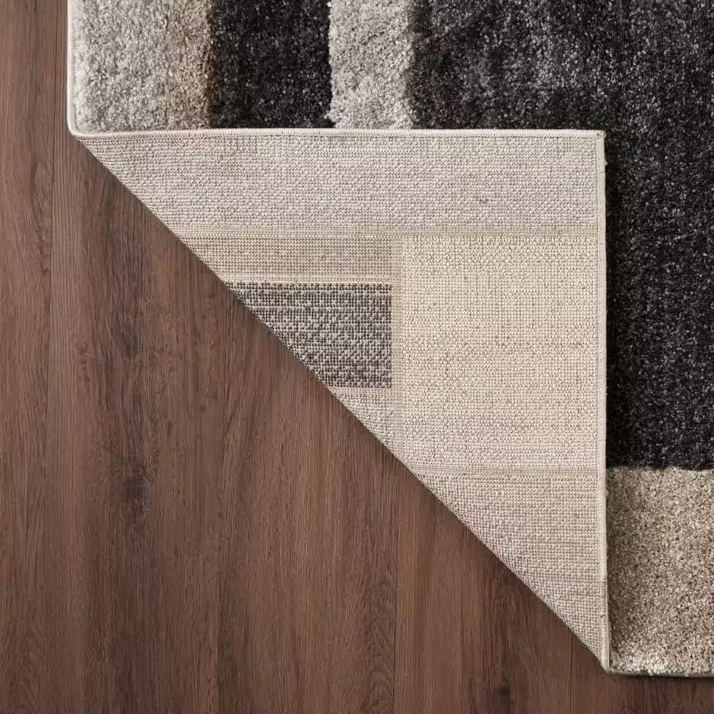 Square Multi-Colored 2 Ft. X 7 Ft. Geometric Runner Rug