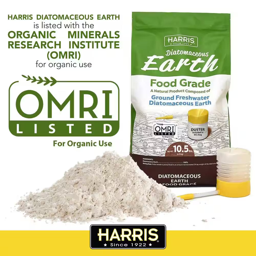 10.5 Lbs. Diatomaceous Earth Food Grade with Powder Duster Applicator