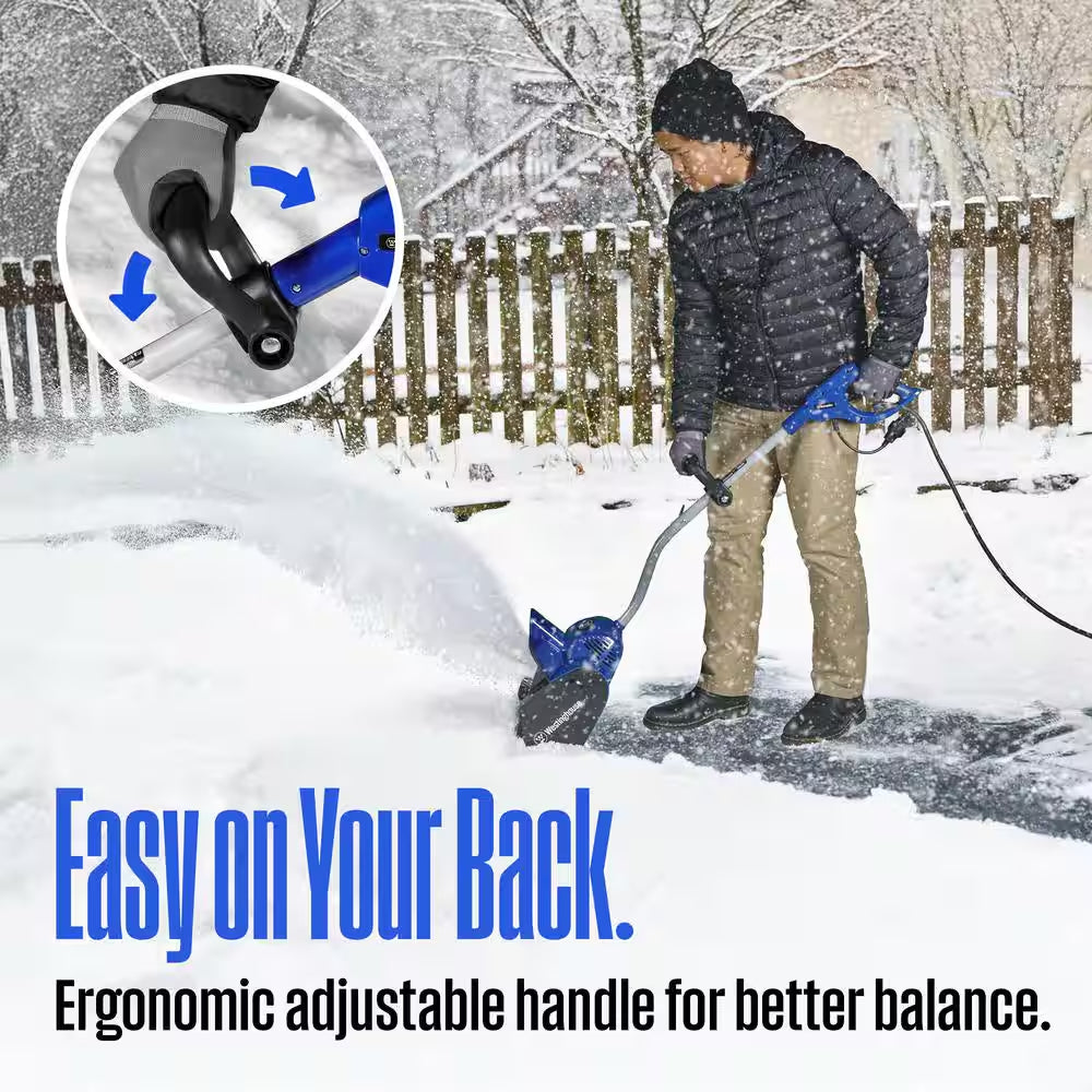 11-In. 120-Volt Electric Corded Snow Shovel with LED Light