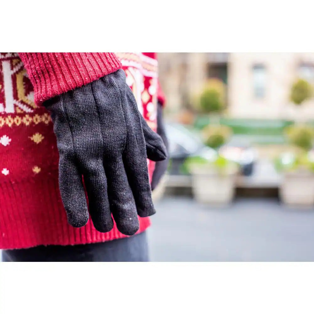 Xlarge Brown Jersey Gloves (12-Pairs)