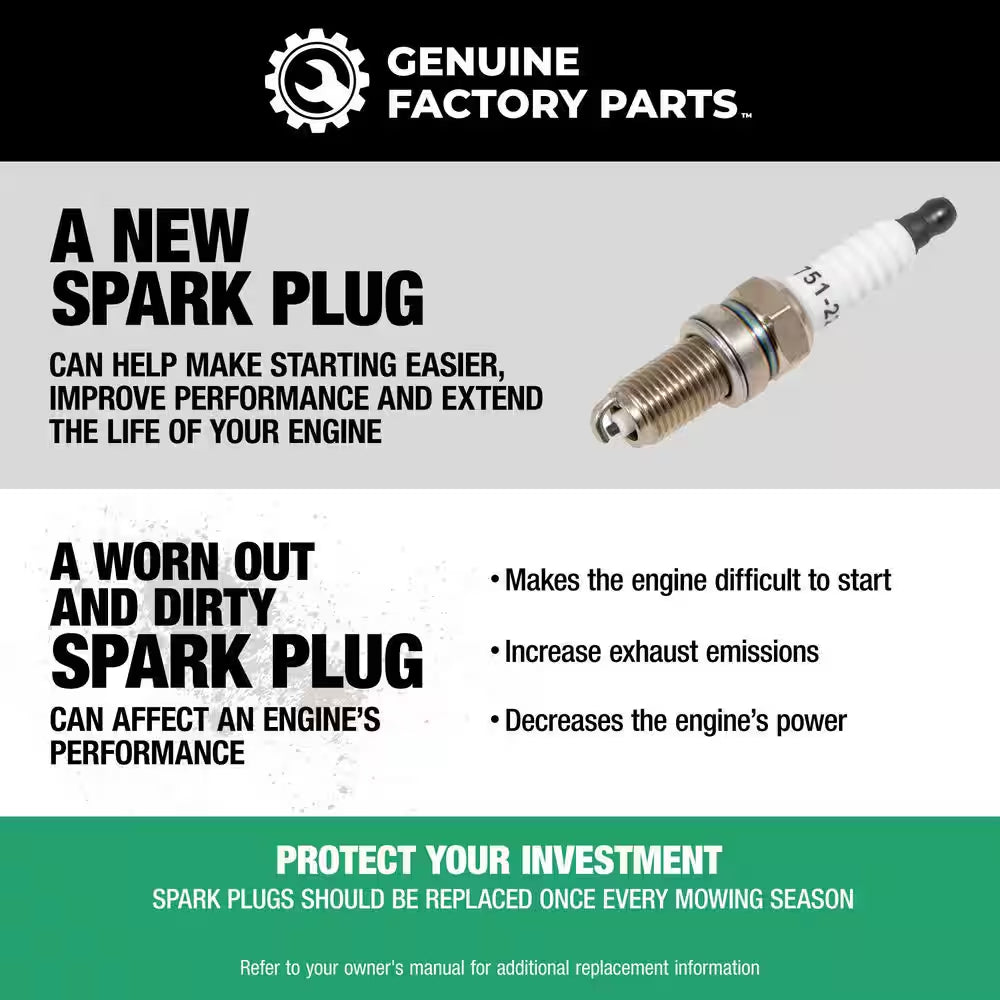 Original Equipment Replacement Fuel Filter and Spark Plugs for Kohler 7000 Series Twin-Cylinder Engines