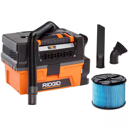 3 Gal. 5.0 Peak HP NXT Shop Vacuum Wet Dry Vac with Fine Dust Filter, Expandable Hose and Accessory Attachments HD0300