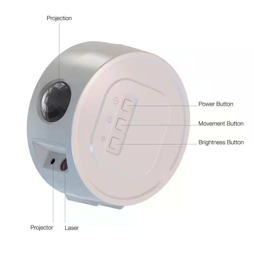 Aura Integrated LED Color Galaxy Starlight Night Light Bulb