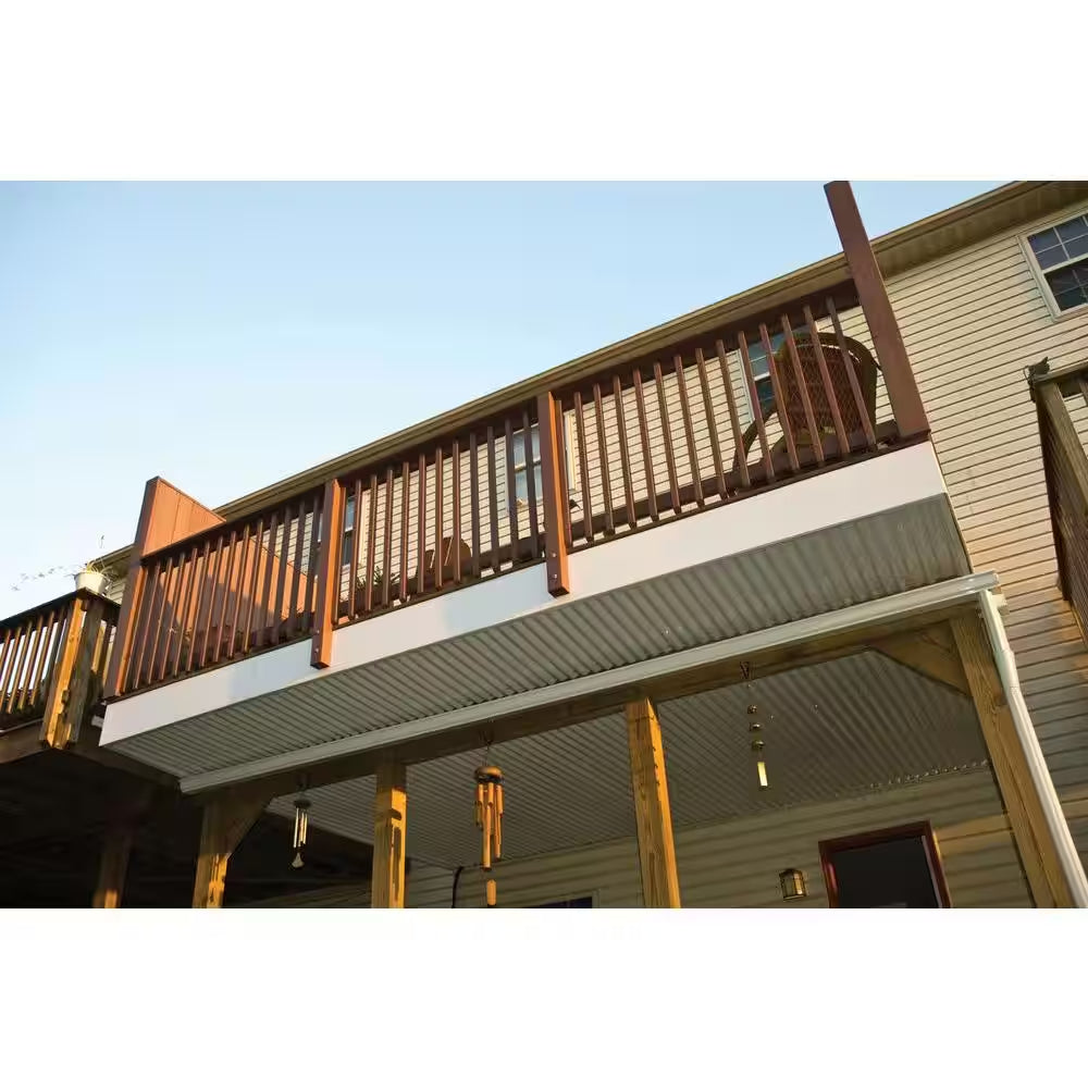 26 In. X 6 Ft. Corrugated PVC Roof Panel in Green