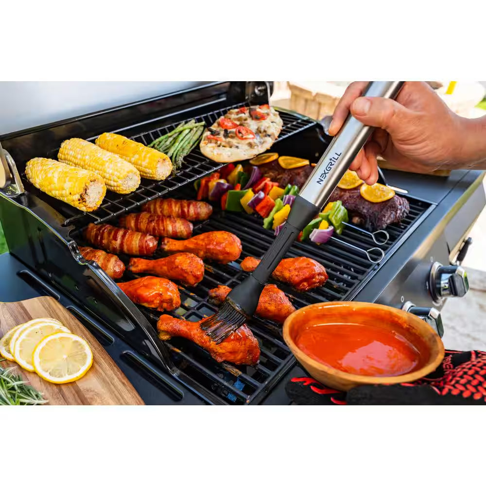 Grill Tool Set with Stainless Steel Handles (8 Piece)