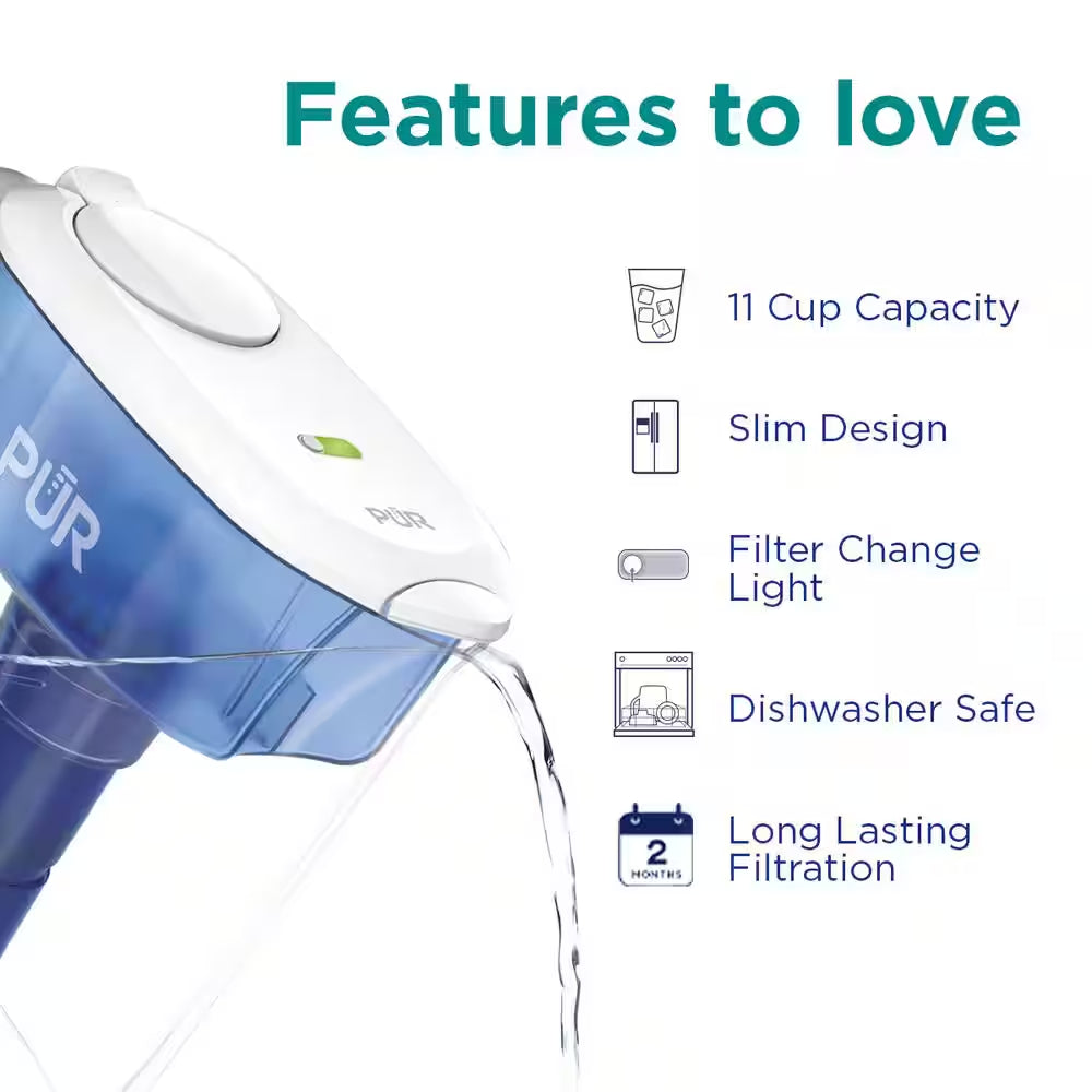 PLUS 11 Cup Pitcher - Water Filter Pitcher