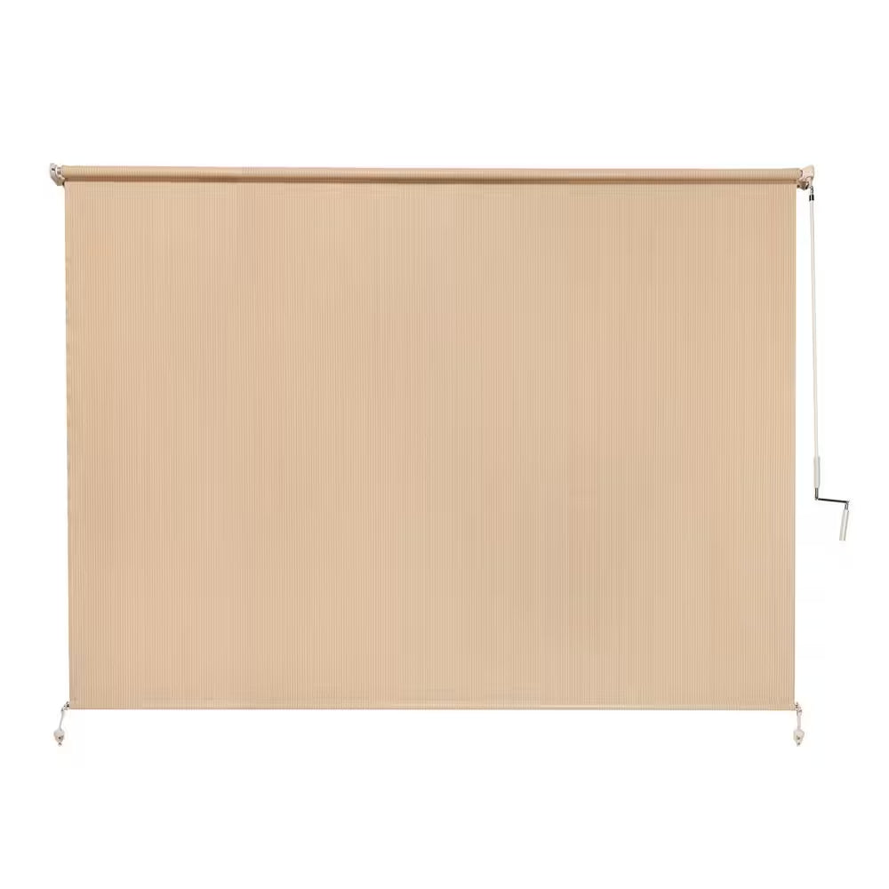 Southern Sunset Cordless UV Blocking Fade Resistant Fabric Exterior Roller Shade 96 In. W X 72 In. L