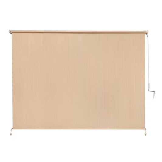 Southern Sunset Cordless UV Blocking Fade Resistant Fabric Exterior Roller Shade 96 In. W X 72 In. L