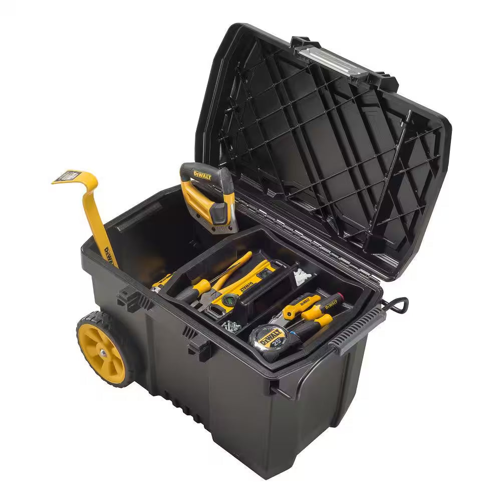 25 In. W 15 Gal. Polypropylene Rolling Tool Box