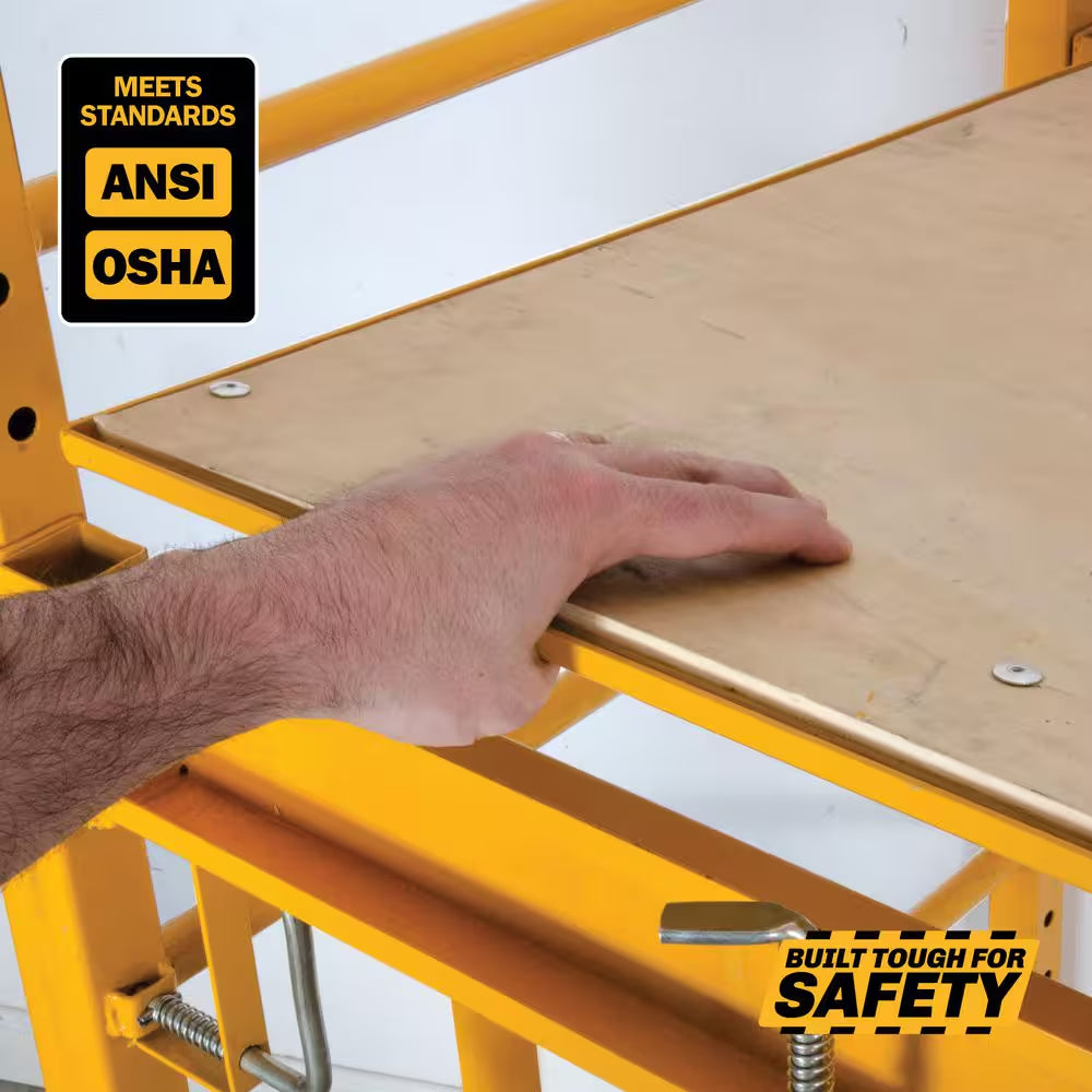 Wood Platform Walk Board with Trap Door for Baker Scaffolding with 1100 Lb. Load Capacity 2.41 X 5.6 X .125 Ft.