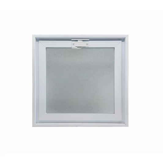 3 In. Thick Series 16 In. X 16 In. X 3 In. Hopper Vent for Glass Block Windows (Actual 15.5 In. X 15.5 In. X 3.12 In. )