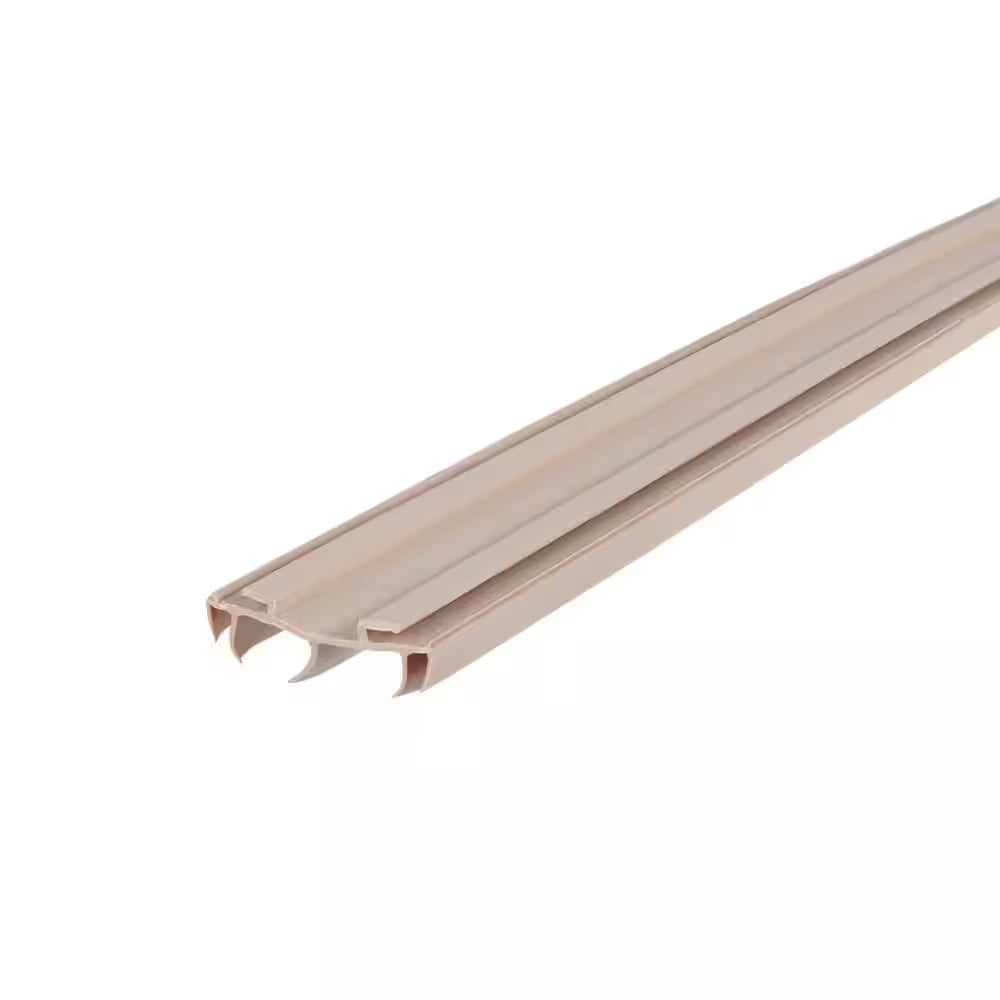 1/2 In. W X 36 In. L X 1.75 In. H Beige Vinyl Weather-Strip Concealed Pease Channel Fit under Door Bottom Seals