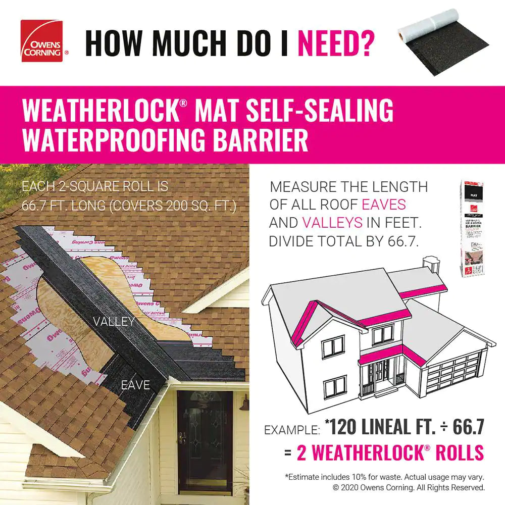 Weatherlock Mat (200 Sq. Ft.) Ice and Water Barrier