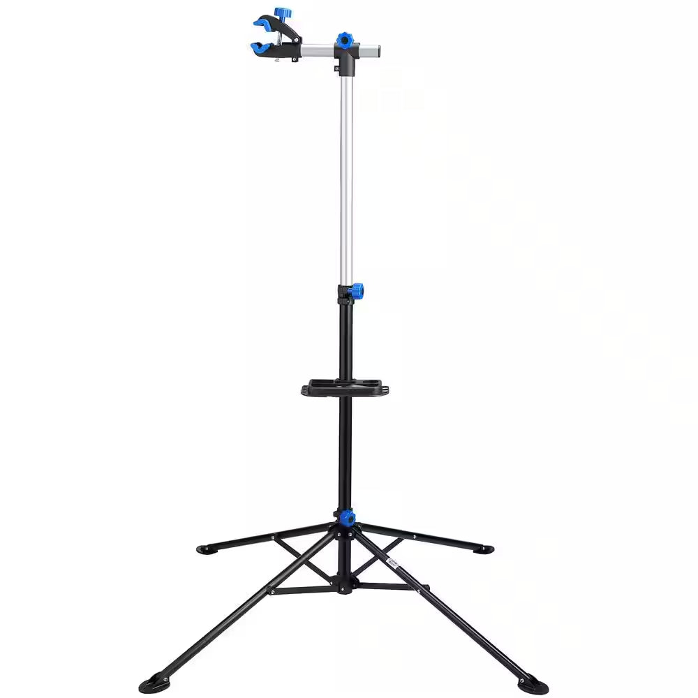 Black 1-Bike Adjustable Floor Stand Garage Bike Rack