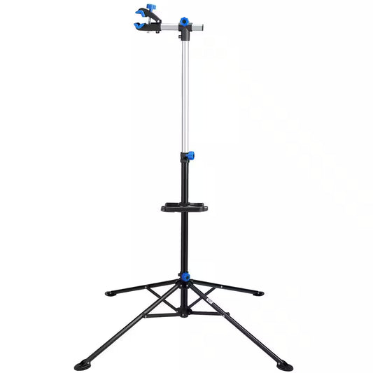 Black 1-Bike Adjustable Floor Stand Garage Bike Rack