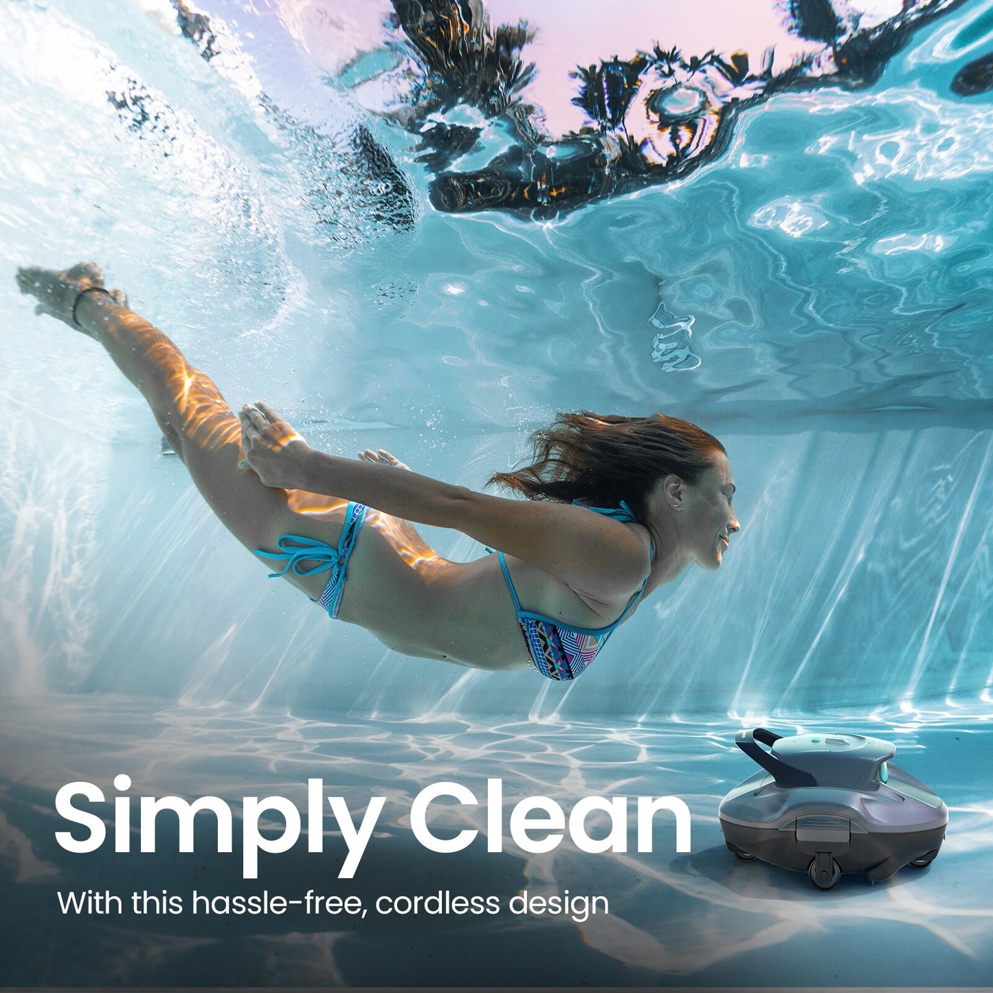 SG 800B Cordless 3.1-In Robotic Pool Vacuum