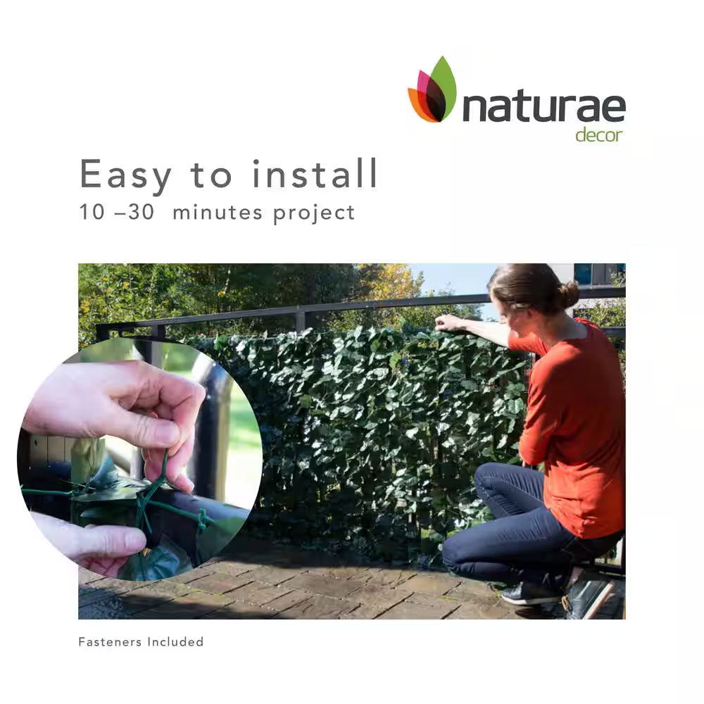 Ivy 40 In. X 96 In. Privacy Screen Hedges Artificial