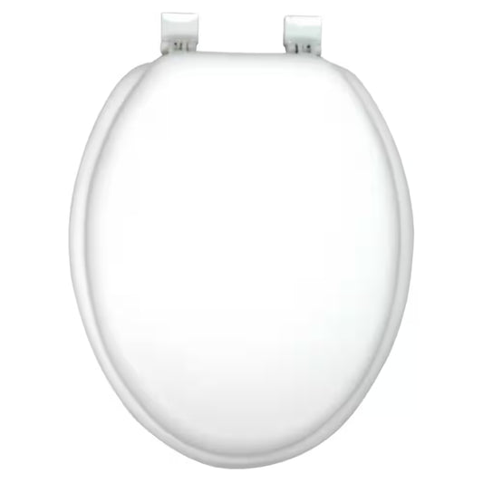 Ginsey Elongated Soft Toilet Seat in White