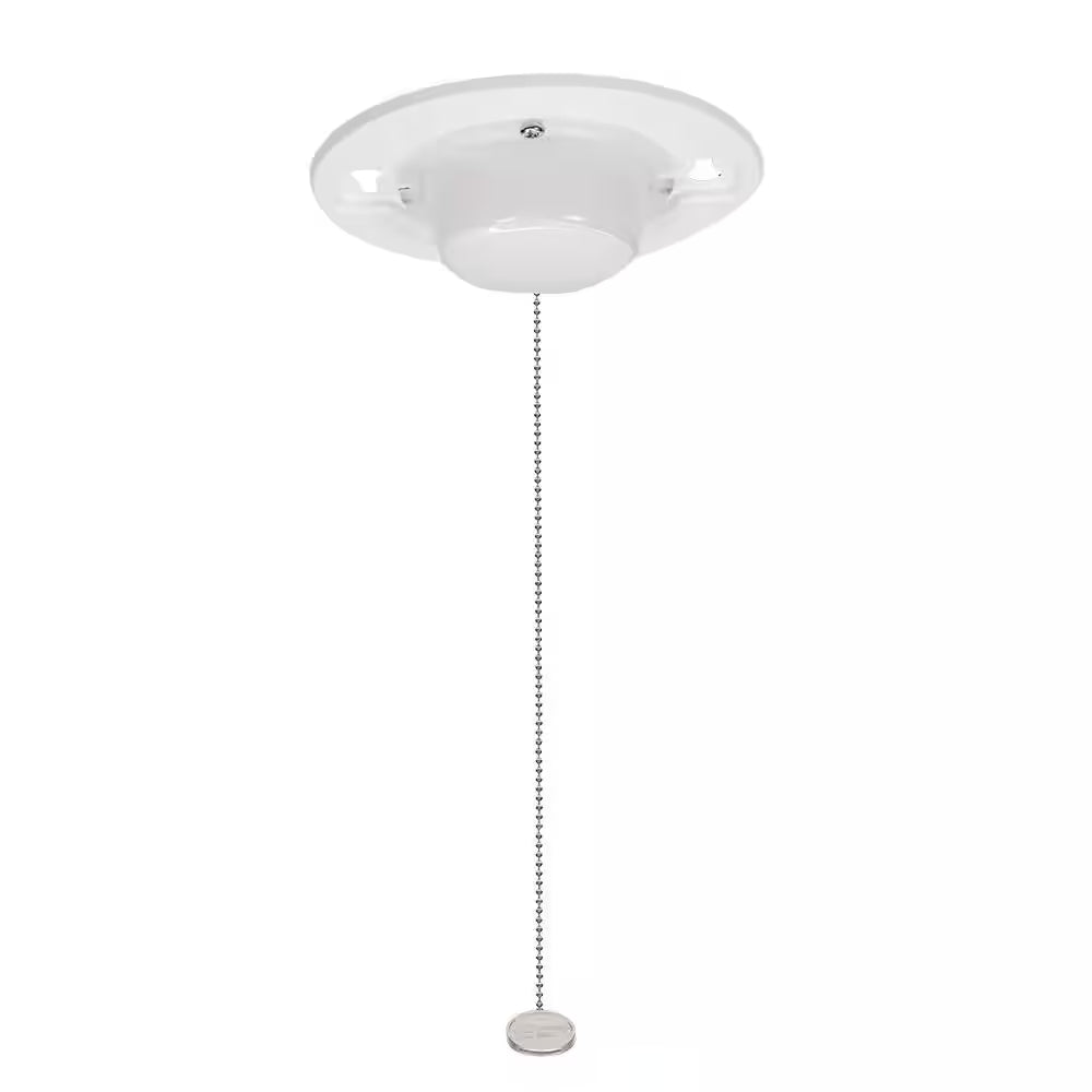 5 In. Closet Light with Pull Chain Utility Light Lampholder LED Flush Mount 650 Lumens 7W Bright White 4000K