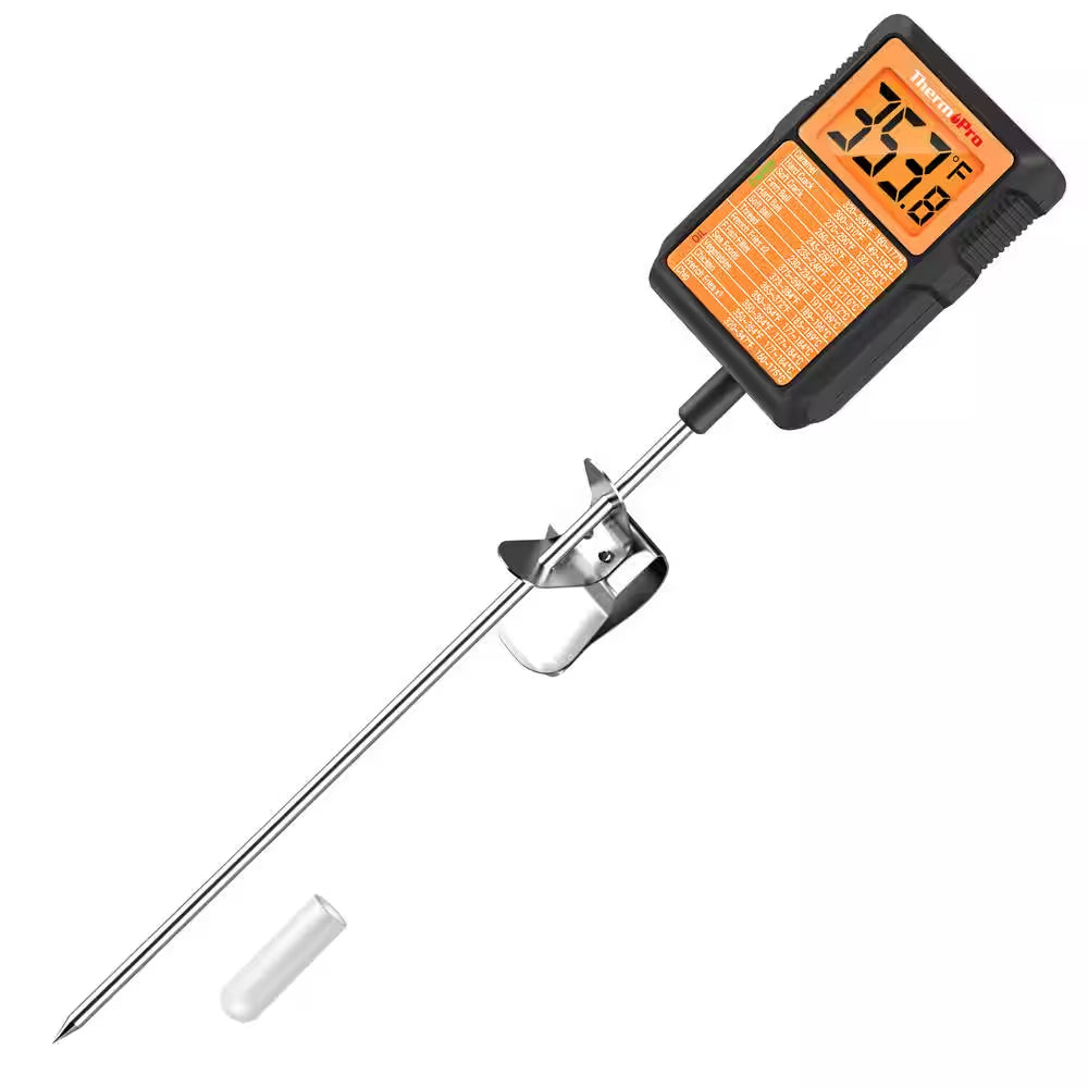Waterproof Digital Candy Thermometer with Pot Clip, 8