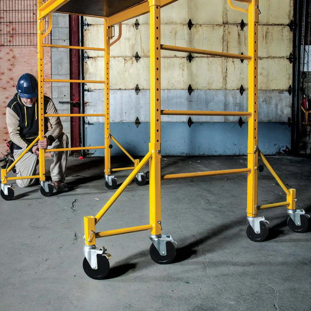 14 In. Scaffold Outriggers with 5 In. Heavy Duty Caster Wheels, Compatible with  Baker Scaffolding, 4-Pack