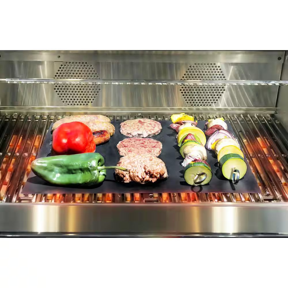 5-Piece 13 In. X 15.7 In. Set Extra Thick BBQ Grill Sheets Mat