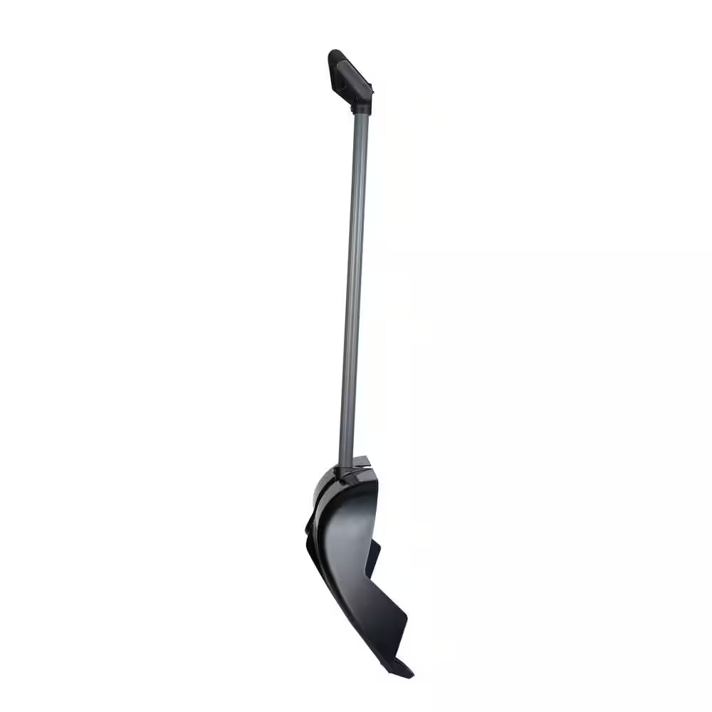 Crack Jumper 24 In. Combo Pusher, Adjust 42 in Vinyl-Coated Metal Handle, Abs-Plastic Blade, Ergonomic Grip Snow Shovel