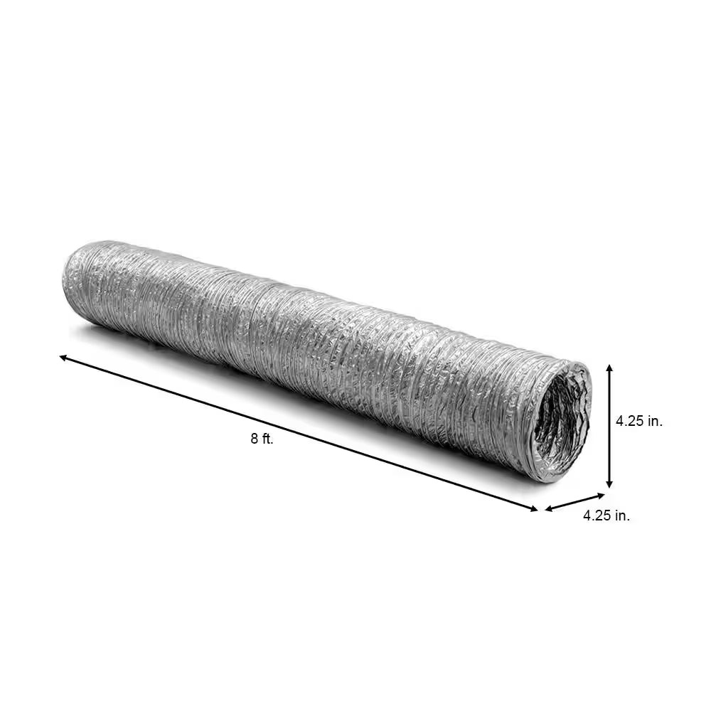 4 In. X 8 Ft. Flexible Aluminum Dryer Vent Duct