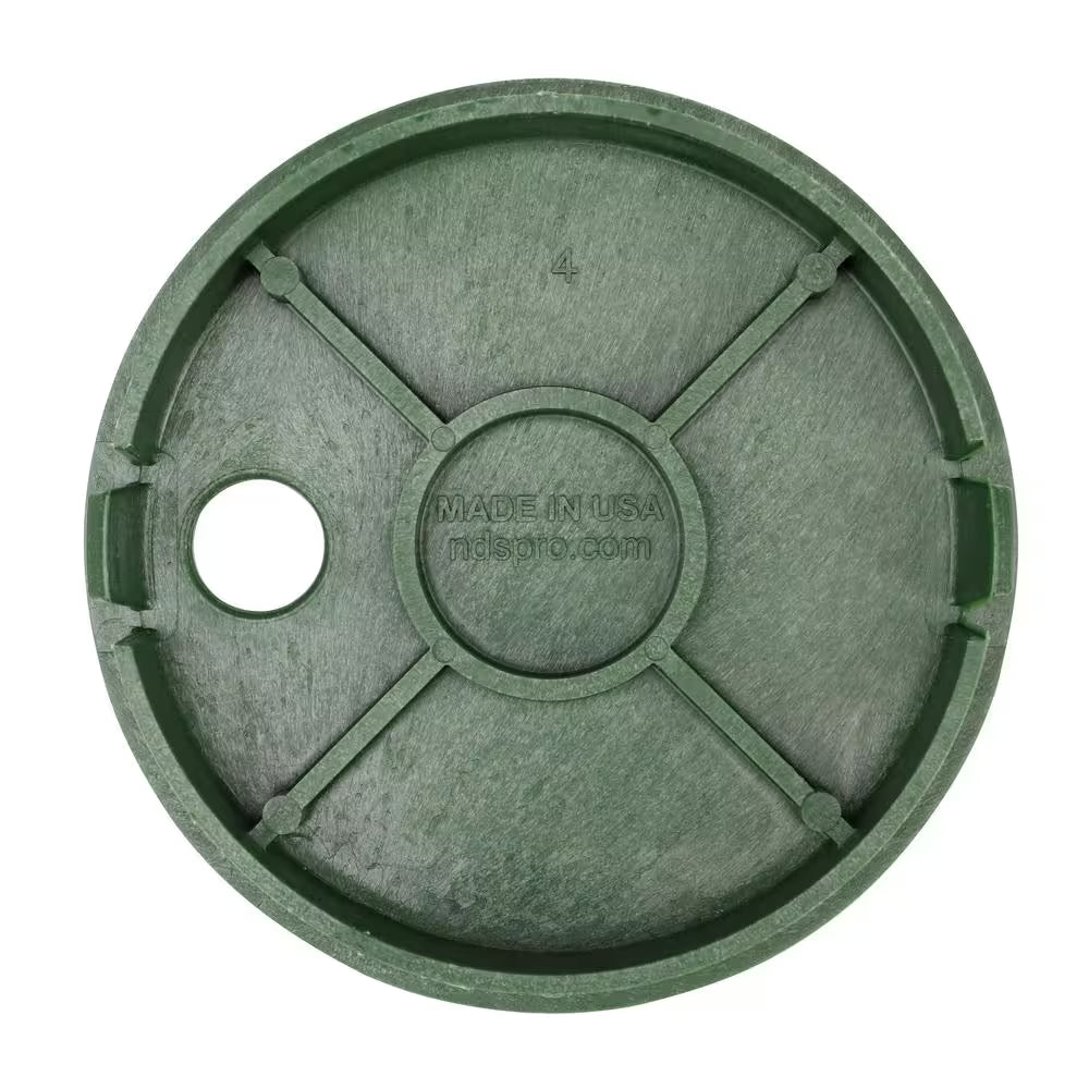 6 In. round Valve Box Cover, Green ICV