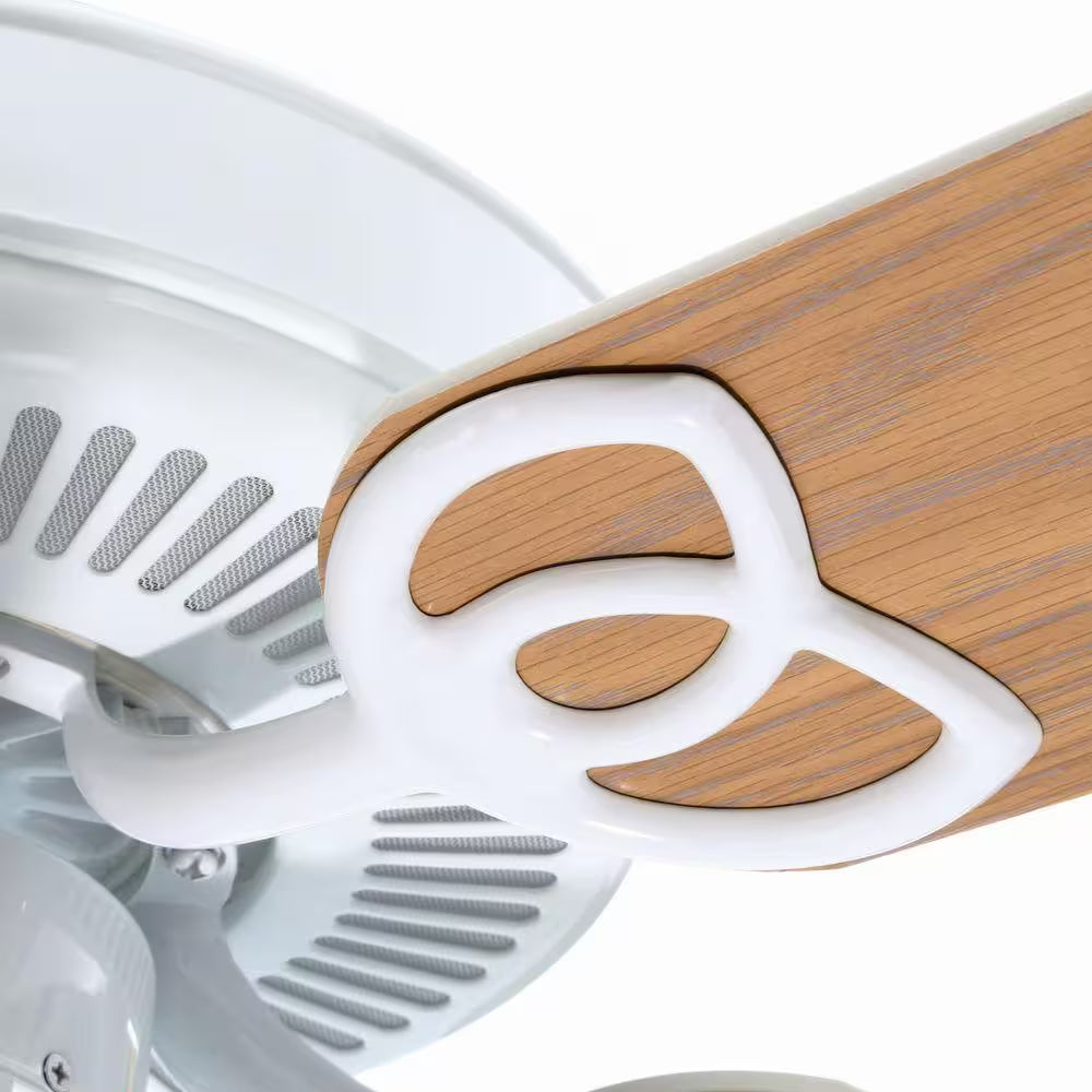 Brookhurst 52 In. LED Indoor White Ceiling Fan with Light Kit