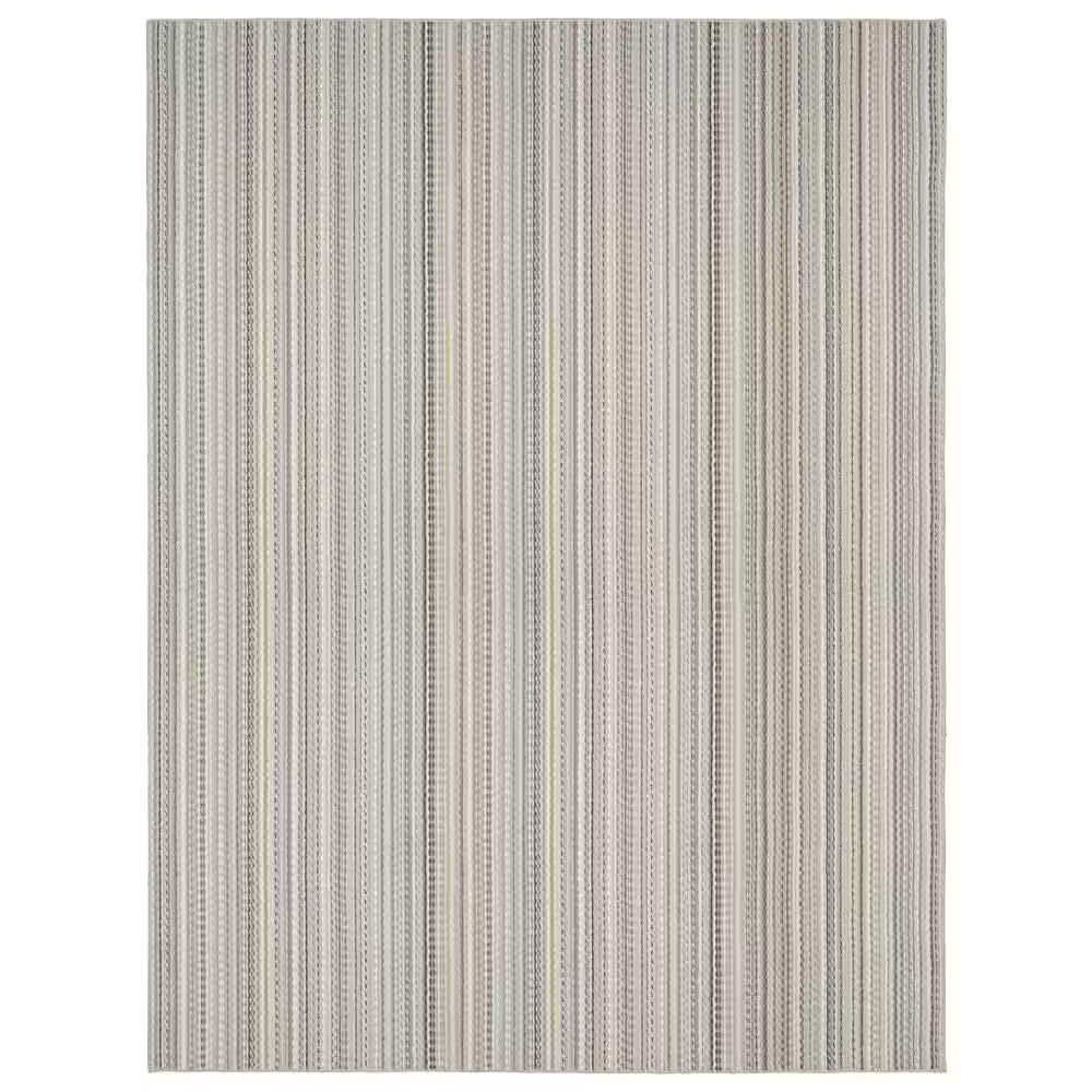 Carnival Stripe Random Earth Tone 7 Ft. 6 In. X 9 Ft. 3 In. Area Rug