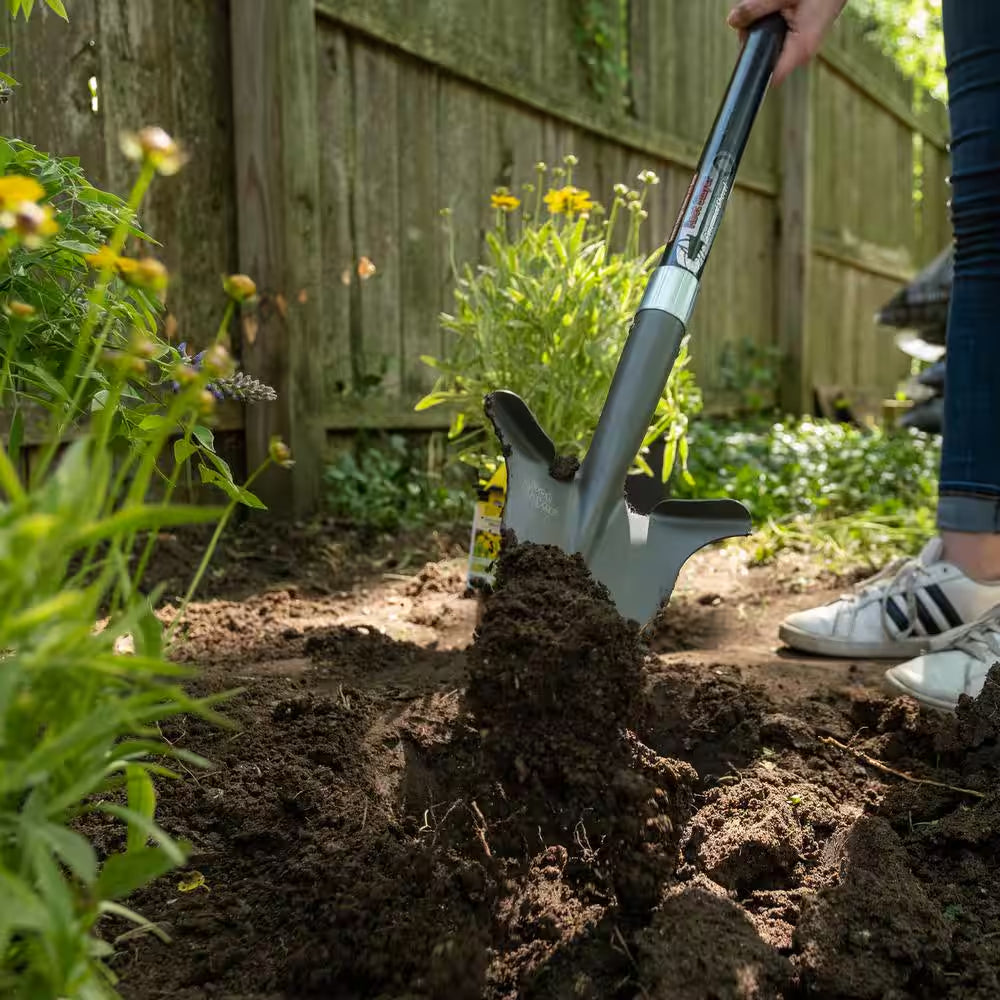 44 In., 34.75 In. Handle Root Slayer Carbon Steel Perennial Shovel