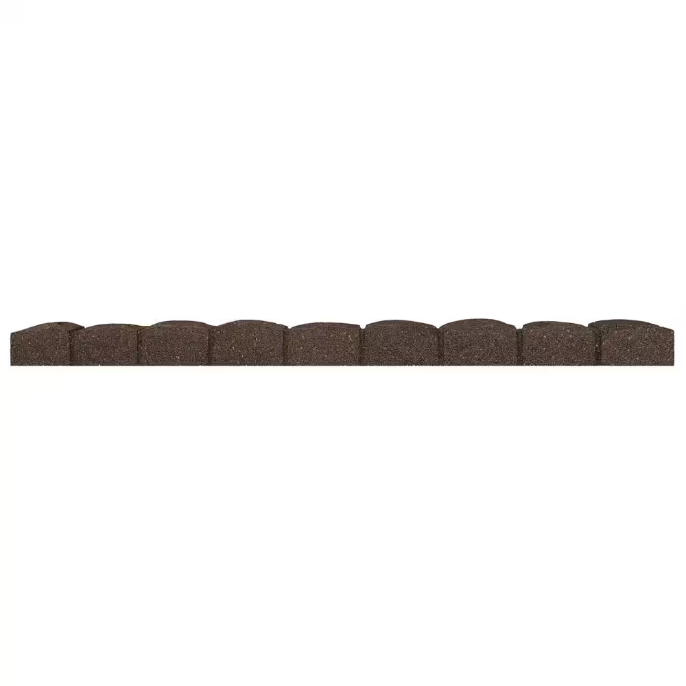 Roman Stone 4 Ft. Earth Rubber Garden Edging