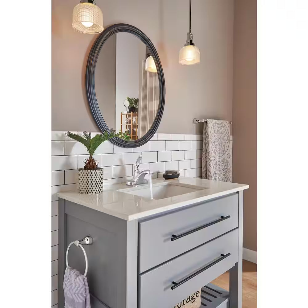Foundations 4 In. Centerset Single-Handle Bathroom Faucet in Chrome