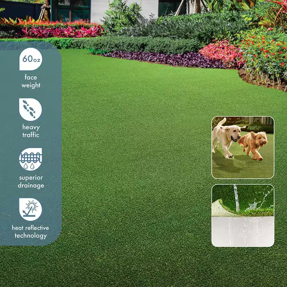 Premium Pet Turf 3.75 Ft. X 9 Ft. Green Artificial Grass Rug