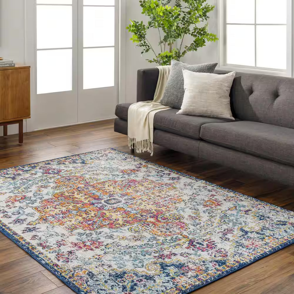Demeter Ivory 8 Ft. X 10 Ft. Abstract Area Rug