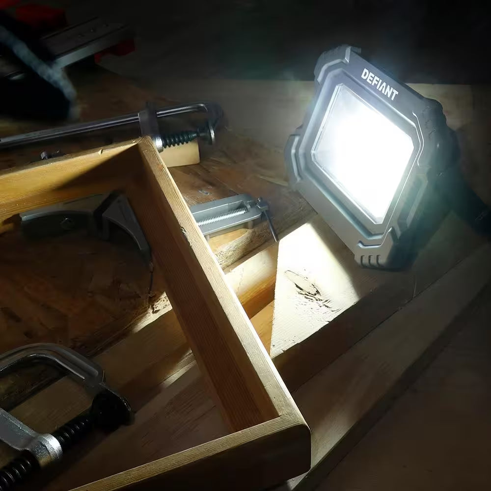 3000 Lumens Rechargeable Magnetic Utility Light with Power Bank (2-Pack )