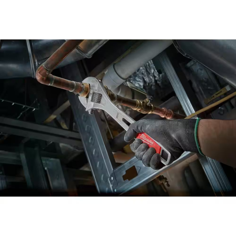 6 In. and 10 In. 2-Piece Adjustable Wrench Set