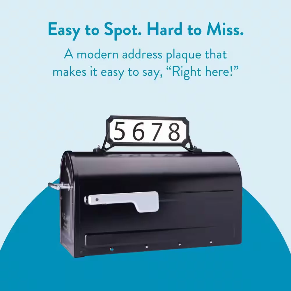 Manhattan Address Plaque Black