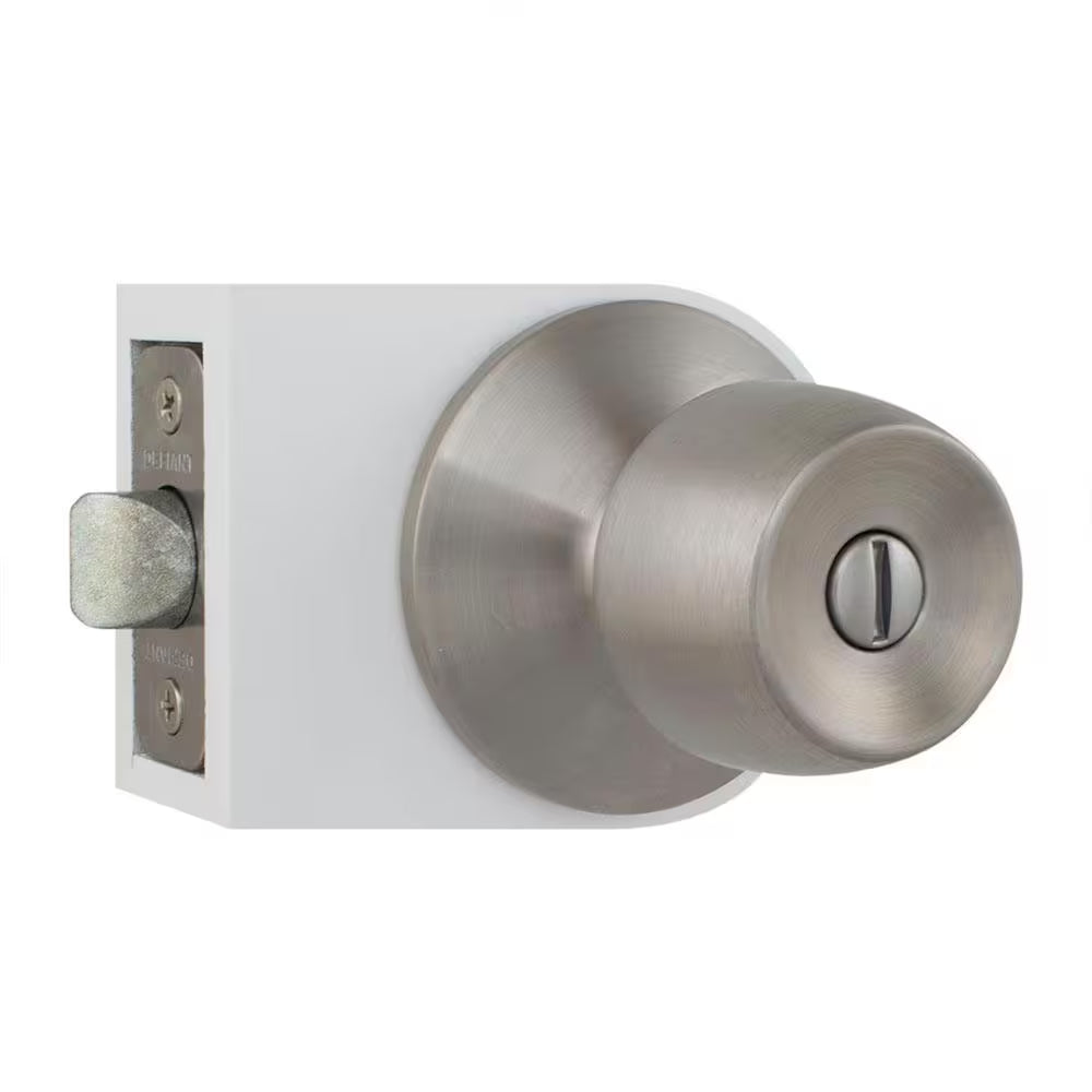 Brandywine Stainless Steel Bed/Bath Door Knob (6-Pack)
