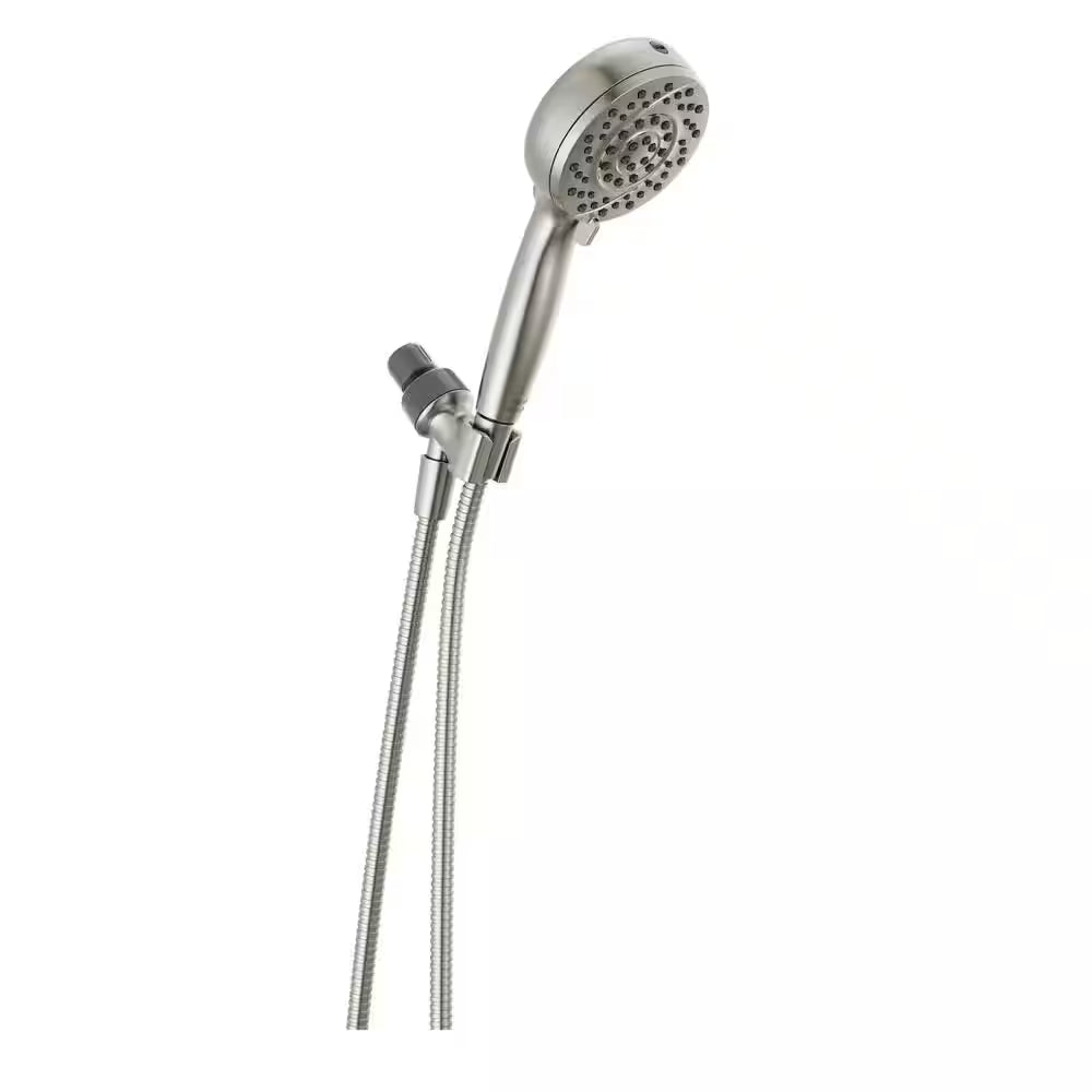 Proclean 6-Spray Wall Mount Handheld Shower Head 1.75 GPM in Spotshield Brushed Nickel