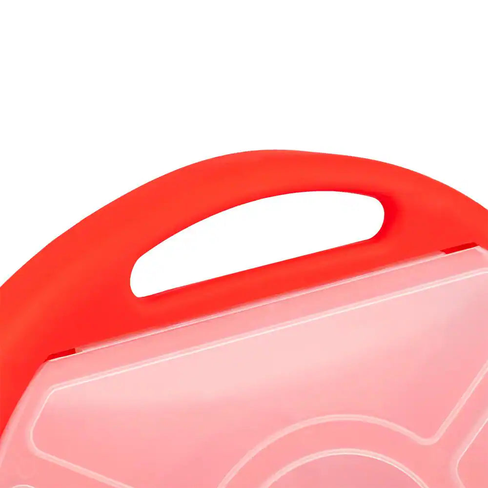 12.25 In. 5 Gal. Bucket Plastic Seat Lid Small Parts Organizer in Red