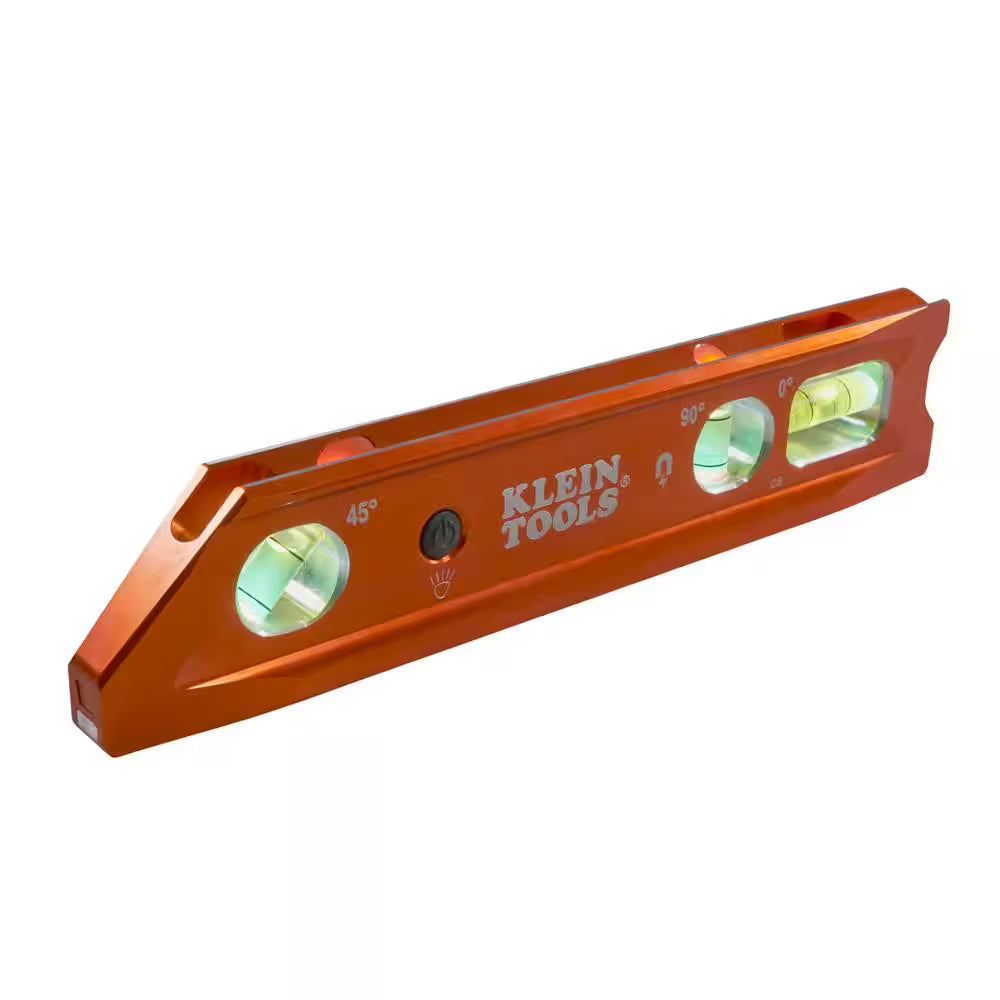 9 In. Lighted Rare Earth Magnet Torpedo Billet Level