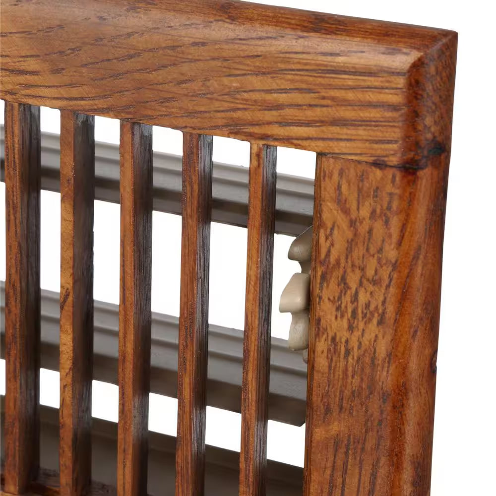 4 In. X 10 In. Oak Floor Diffuser