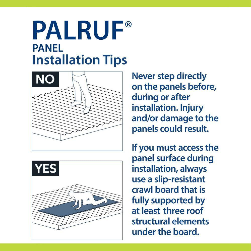 26 In. X 6 Ft. Corrugated PVC Roof Panel in Green