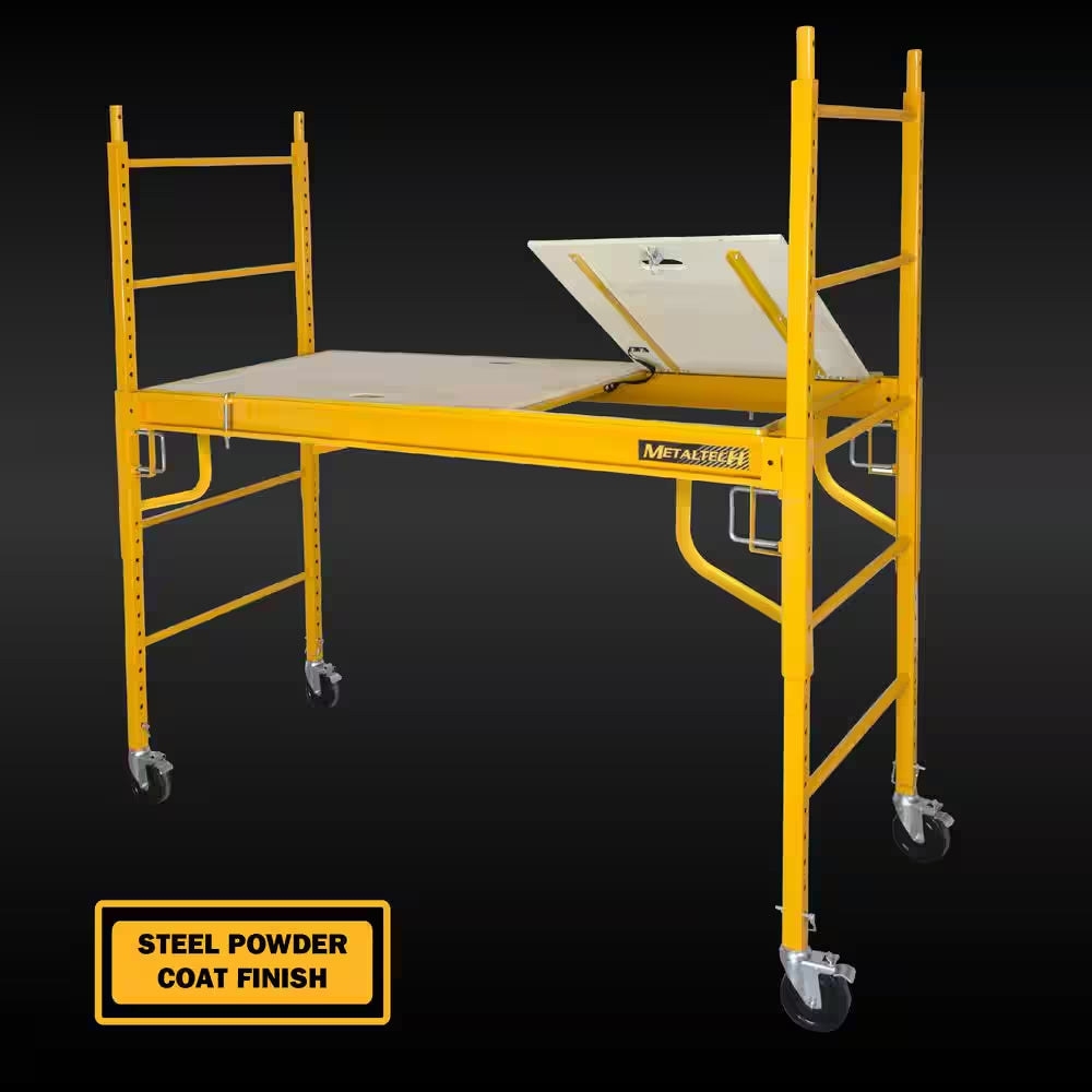 Wood Platform Walk Board with Trap Door for Baker Scaffolding with 1100 Lb. Load Capacity 2.41 X 5.6 X .125 Ft.