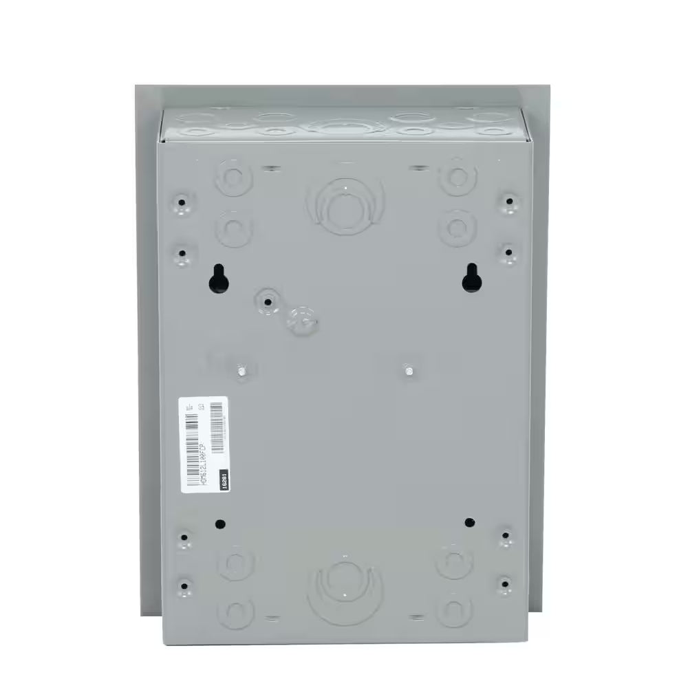 Homeline 100 Amp 6-Space 12-Circuit Indoor Flush Mount Main Lug Load Center with Cover No Door(Hom612L100Fcp)