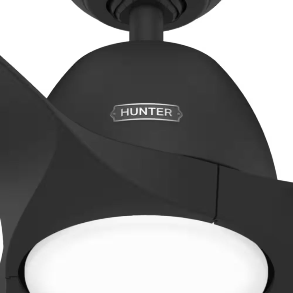 Triflow 52 In. LED Indoor/Outdoor Matte Black Ceiling Fan with Light Kit and Remote Included