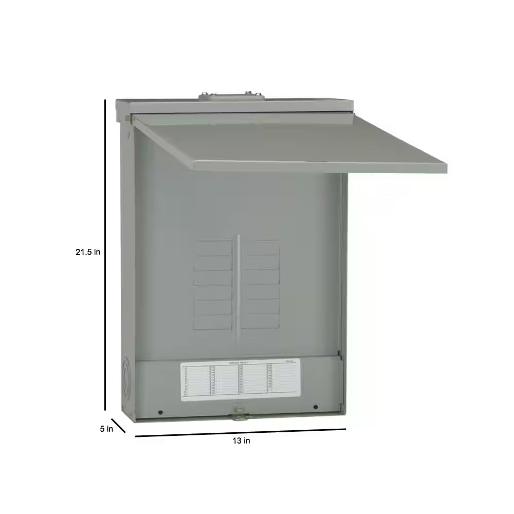 Powermark Gold 125 Amp 12-Space 12-Circuit 3-Phase Outdoor Main Lug Circuit Breaker Panel (TL12412R)
